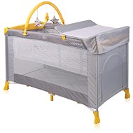 Travel cot and playpen 2in1 Lorelli VERONA PLUS GREY&YELLOW - Travel Bed