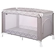 Travel cot Lorelli VERONA 1 layer GREY LINES - Travel Bed