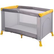 Travel cot Lorelli VERONA 1 layer GREY&YELLOW - Travel Bed