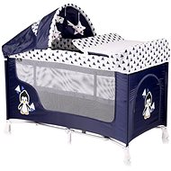 Travel cot and playpen 2in1 Lorelli SAN REMO PLUS BLUE&WHITE PENGUIN - Travel Bed