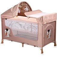 Travel cot and playpen 2in1 Lorelli SAN REMO PLUS BEIGE COOL CAT - Travel Bed