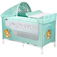Travel cot and playpen 2in1 Lorelli SAN REMO PLUS GREEN INDIANS - Travel Bed