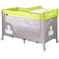 Travel cot and playpen 2in1 Lorelli SAN REMO GREEN&GREY ELEPHANT - Travel Bed
