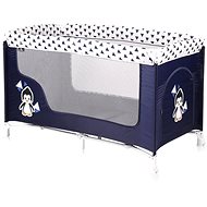 Travel cot Lorelli SAN REMO 1 layer BLUE&WHITE PENGUIN - Travel Bed