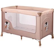 Travel cot Lorelli SAN REMO 1 layer BEIGE COOL CAT - Travel Bed