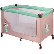 Travel cot Lorelli SAN REMO 1 layer BEIGE&GREEN SL. BEAR - Travel Bed