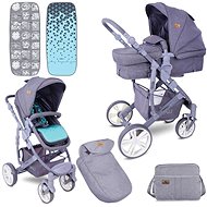 Stroller Lorelli VERSO (2-in-1) + Carrycot + Stroller Bag GREEN - Baby Buggy