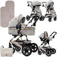 Lorelli LORA SET BEIGE TRIANGLES Baby Buggy - Baby Buggy