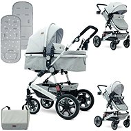 Stroller Lorelli LORA GREY TRIANGLES + Stroller Bag - Baby Buggy