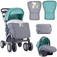 Lorelli TOLEDO GREY&GREEN BUNNIES+Lorelli Stroller Bag - Baby Buggy