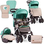 Lorelli TOLEDO SET GREEN&BEIGE MOON BEAR - Baby Buggy