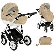 Stroller Lorelli MIA BEIGE 2-in-1 AIR - Baby Buggy