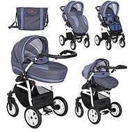 Lorelli KARA LIGHT&DARK BLUE 3-in-1 AIR Stroller - Baby Buggy