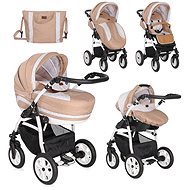 Lorelli KARA LIGHT&DARK BEIGE 3-in-1 AIR Stroller - Baby Buggy