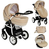Stroller Lorelli KARA BEIGE 3-in-1 AIR - Baby Buggy