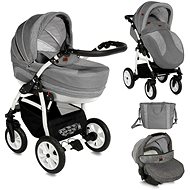 Stroller Lorelli KARA GREY 3-in-1 AIR - Baby Buggy