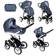 Stroller Lorelli MIA LIGHT& DARK BLUE 3-in-1 AIR - Baby Buggy