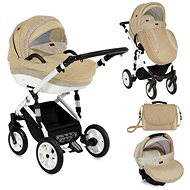 Stroller Lorelli MIA BEIGE 3-in-1 AIR - Baby Buggy