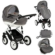 Stroller Lorelli MIA GREY 3-in-1 AIR - Baby Buggy