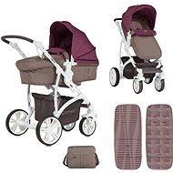 Stroller Lorelli VISTA BEIGE&RED - Baby Buggy