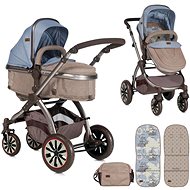 Stroller Lorelli AURORA BEIGE&BLUE MAPS - Baby Buggy