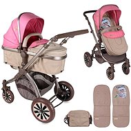 Stroller Lorelli AURORA ROSE&BEIGE FASHION GIRL - Baby Buggy