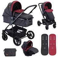 Lorelli S-500 SET BLACK&RED Baby Buggy - Baby Buggy