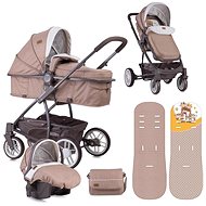 Stroller Lorelli S-500 SET BEIGE&YELLOW HAPPY FAMILY - Baby Buggy