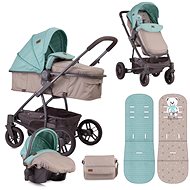 Lorelli S-500 SET GREEN&BEIGE TEDDY BEAR Baby Buggy - Baby Buggy