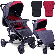 Stroller Lorelli S-300 + Carrycot BLACK&RED - Baby Buggy