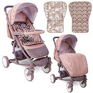 Stroller Lorelli S-300 + Footrest BEIGE&BROWN LINES - Baby Buggy