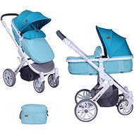 Stroller Lorelli LUNA 2-in-1 AQUAMARINE - Baby Buggy