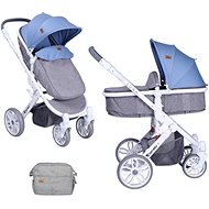 Stroller Lorelli LUNA 2-in-1 GREY&BLUE - Baby Buggy