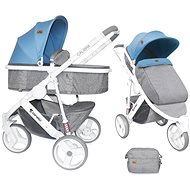 Lorelli CALIBRA 3 2-in-1 GREY AND BLUE - Baby Buggy