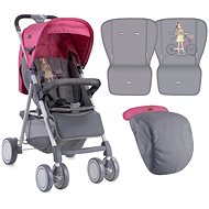 Lorelli AERO+FOOTCOVER AND BAG ROSE&GREY GIRL - Baby Buggy