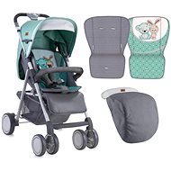 Lorelli AERO+FOOTCOVER AND BAG GREY&GREEN FRIENDS - Baby Buggy