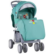 Stroller Lorelli FOXY + Carrycot GREEN HAPPY ANIMALS - Baby Buggy