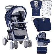 Lorelli FOXY SET DARK BLUE TEDDY Baby Buggy - Baby Buggy