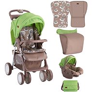 Lorelli FOXY SET BEIGE&GREEN LAMBS Baby Buggy - Baby Buggy