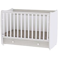 Multifunctional Cot Lorelli DREAM NEW 120x60CM WHITE/LIGHT OAK - Cot