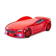 Car Bed NEO Red, "Standart", LED Lights, Lower Light, Spoiler - Cot