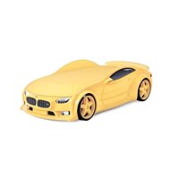 Car Bed NEO Yellow, "Standard", Spoiler - Cot