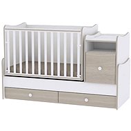 Multifunctional Children's Cot Lorelli TREND PLUS New WHITE/AMBER - Cot