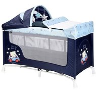 Travel cot and playpen 2in1 Lorelli SAN REMO PLUS BLUE BEAR - Travel Bed