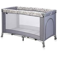 Travel cot Lorelli VERONA 1 layer GREY DOTS - Travel Bed
