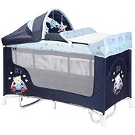 Travel cot and playpen 2in1 Lorelli SAN REMO ROCKER with rocking function BLUE BEAR - Travel Bed