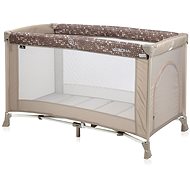 Travel cot Lorelli VERONA 1 layer BEIGE DOTS - Travel Bed