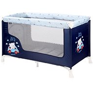 Travel cot Lorelli SR 1 layer BLUE BEAR - Travel Bed