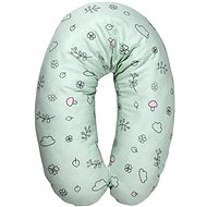 Nursing pillow 190x50 CM Lorelli RANFORCE LAMB GREEN - Nursing Pillow
