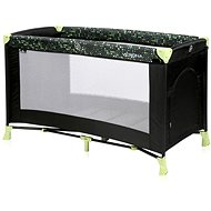 Travel cot Lorelli VERONA 1 layer BLACK&GREEN DOTS - Travel Bed